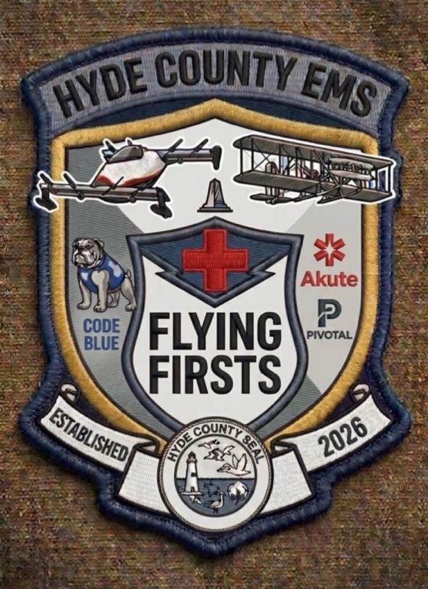 Hyde County EMS Flying Firsts 2026 patch